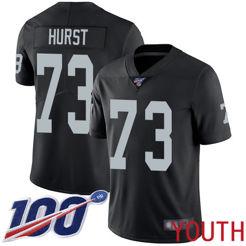 Oakland Raiders Limited Black Youth Maurice Hurst Home Jersey NFL Football #73 100th Season Vapor Jersey
